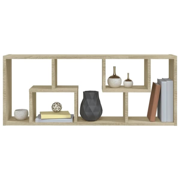 vidaXL væghylde 36x16x90 cm konstrueret træ sonoma-eg