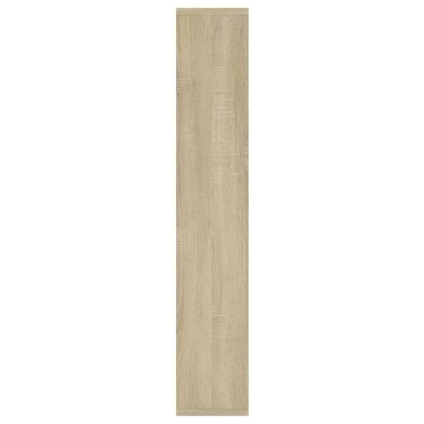 vidaXL Vegghylle sonoma eik 36x16x90 cm konstruert tre