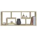 Miniatyrbilde 8 av 10: vidaXL Vegghylle sonoma eik 36x16x90 cm konstruert tre