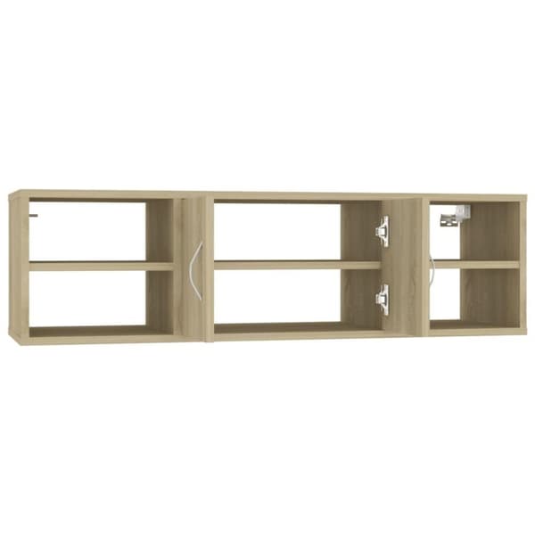 vidaXL Vegghylle sonoma eik 102x30x29 cm sponplate