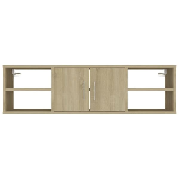 vidaXL Vegghylle sonoma eik 102x30x29 cm sponplate