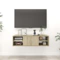 Miniatyrbilde 9 av 10: vidaXL Vegghylle sonoma eik 102x30x29 cm sponplate