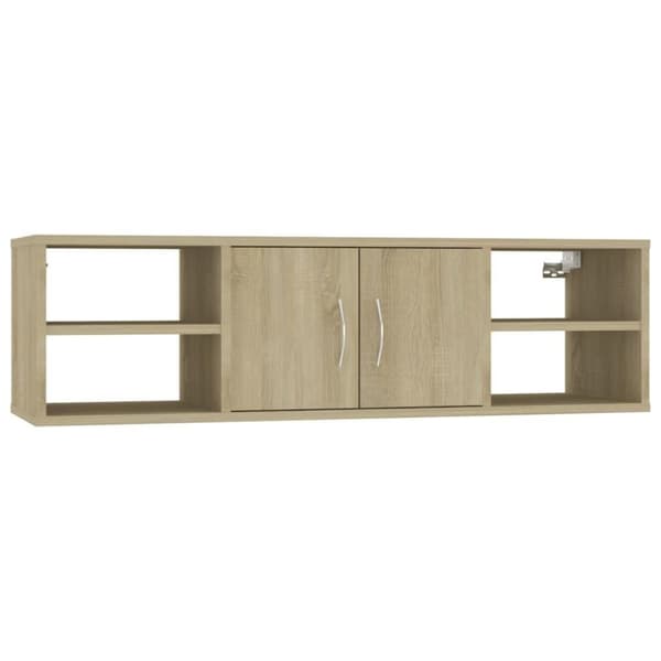 vidaXL Vegghylle sonoma eik 102x30x29 cm sponplate