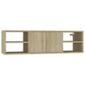 Miniatyrbilde 1 av 10: vidaXL Vegghylle sonoma eik 102x30x29 cm sponplate
