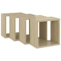 Miniatyrbilde 5 av 11: vidaXL Vegghyller kubeformet 4 stk sonoma eik 26x15x26 cm