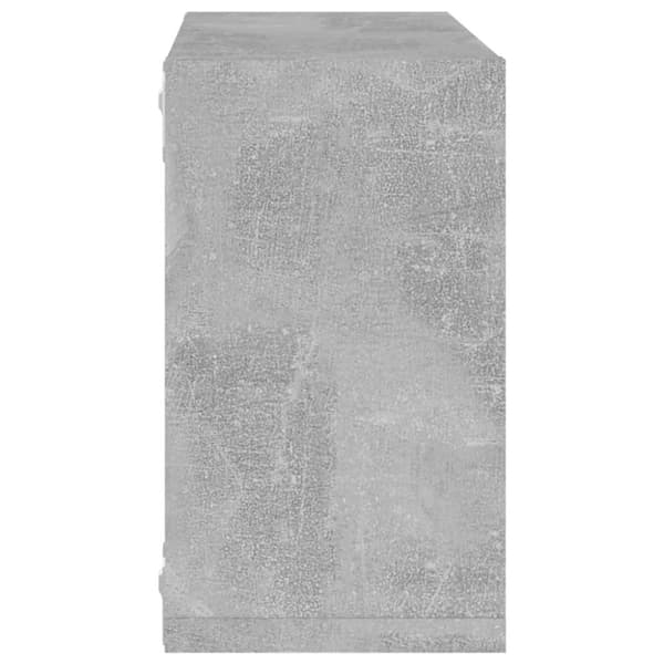 vidaXL væghylder 4 stk. 26x15x26 cm kubeformet betongrå