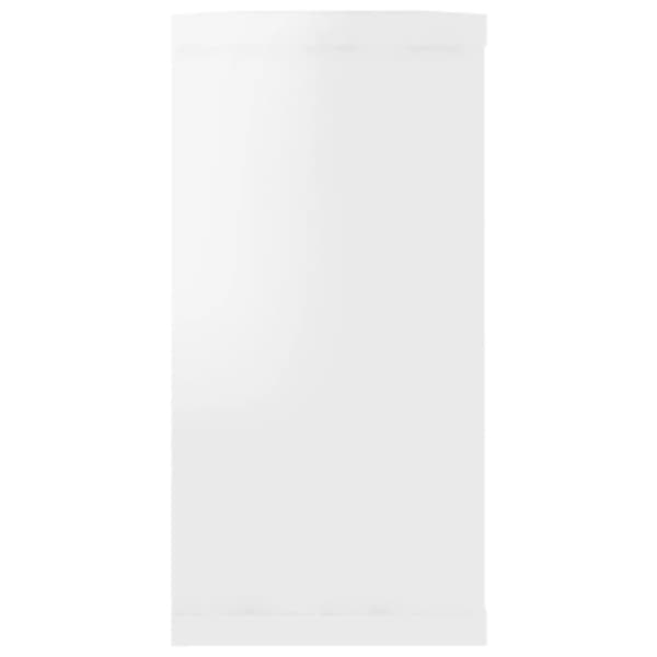 vidaXL Vegghyller kube 4 stk høyglans hvit 100x15x30 cm konstruert tre