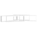 Miniatyrbilde 5 av 11: vidaXL Vegghyller kubeformet 4 stk hvit 80x15x26,5 cm sponplate