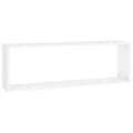 Miniatyrbilde 6 av 11: vidaXL Vegghyller kubeformet 4 stk hvit 80x15x26,5 cm sponplate