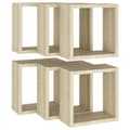 Miniatyrbilde 5 av 11: vidaXL Vegghyller kubeformet 6 stk sonoma eik 30x15x30 cm