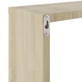 Miniatyrbilde 10 av 11: vidaXL Vegghyller kubeformet 6 stk sonoma eik 30x15x30 cm