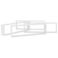 Miniatyrbilde 5 av 10: vidaXL Vegghyller kubeformet 4 stk hvit 100x15x30 cm sponplate