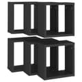 Miniatyrbilde 5 av 11: vidaXL Vegghyller kubeformet 6 stk svart 30x15x30 cm