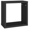 Miniatyrbilde 7 av 11: vidaXL Vegghyller kubeformet 6 stk svart 30x15x30 cm