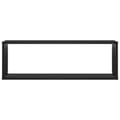 Miniatyrbilde 7 av 11: vidaXL Vegghyller kubeformet 4 stk svart 80x15x26,5 cm sponplate