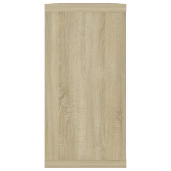 vidaXL væghylder 4 stk. 100x15x30 cm spånplade kubeformet sonoma-eg