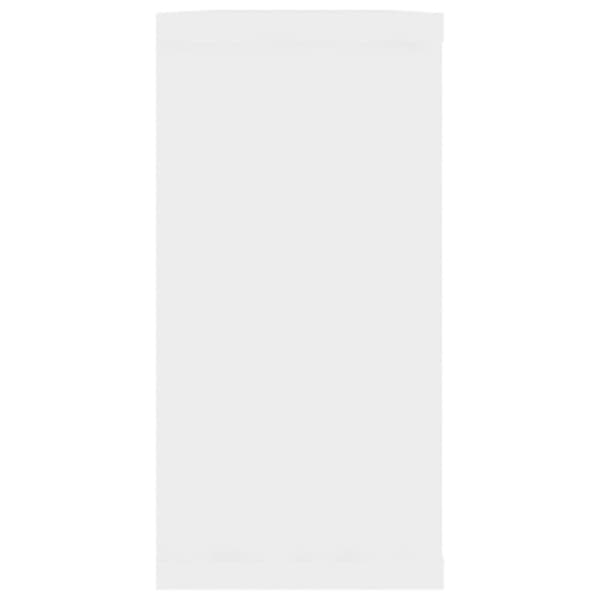 vidaXL Vegghyller kubeformet 2 stk hvit 100x15x30 cm sponplate