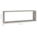 Pikkukuva 10 / 11: vidaXL Kuutioseinähyllyt 4 kpl betoninharmaa 80x15x26,5 cm lastulevy