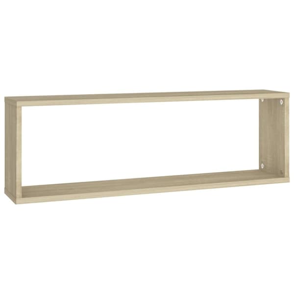 vidaXL Vegghyller kubeformet 4 stk sonoma eik 80x15x26,5 cm sponplate