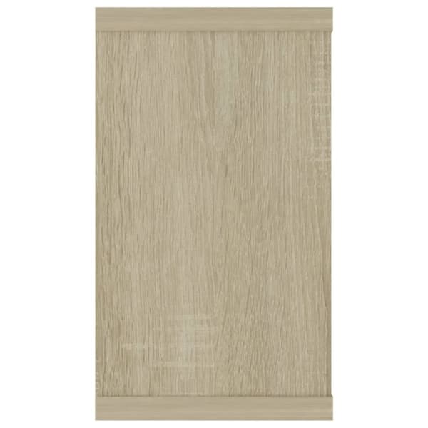 vidaXL Vegghyller kubeformet 4 stk sonoma eik 80x15x26,5 cm sponplate