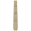 Miniatyrbilde 5 av 8: vidaXL Kubeformet vegghylle sonoma eik 90x15x119 cm konstruert tre