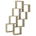 Miniatyrbilde 2 av 8: vidaXL Kubeformet vegghylle sonoma eik 90x15x119 cm konstruert tre