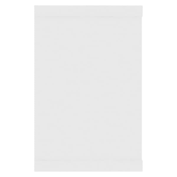 vidaXL Vegghyller kubeformet 6 stk hvit 60x15x23 cm konstruert tre