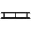 Miniatyrbilde 4 av 7: vidaXL Vegghyller 2 stk svart 105x18x20 cm konstruert tre