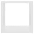 Miniatyrbilde 8 av 11: vidaXL Vegghyller kubeformet 4 stk hvit 26x15x26 cm