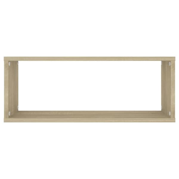 vidaXL Vegghyller kubeformet 6stk sonoma eik 60x15x23cm konstruert tre