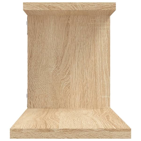 vidaXL Väggmonterad tv-hylla sonoma-ek 125x18x23 cm konstruerat trä