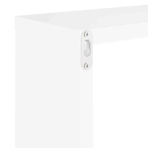 vidaXL Vägghylla kubformad 4 st vit 30x15x30