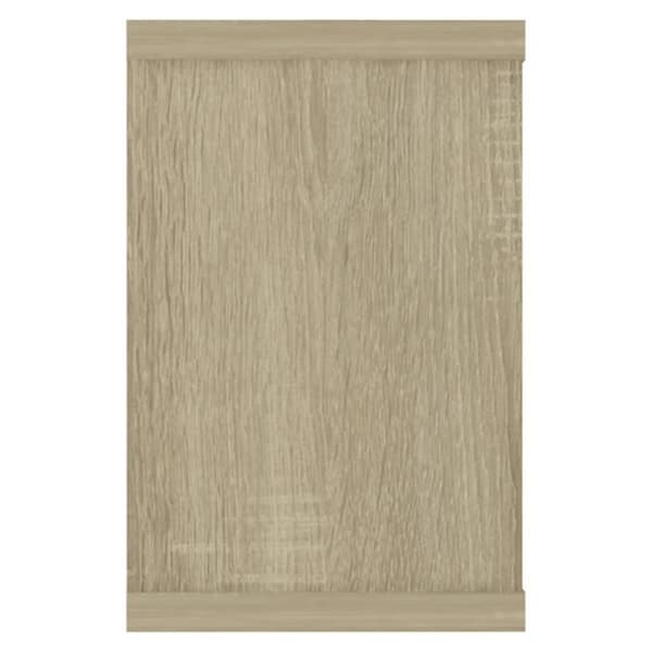 vidaXL Vegghyller kubeformet 2 stk sonoma eik 60x15x23 cm sponplate
