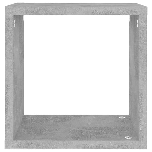 vidaXL Vegghyller kubeformet 6 stk betonggrå 26x15x26 cm