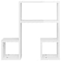 Miniatyrbilde 5 av 10: vidaXL Vegghyller 2 stk høyglans hvit 50x15x50 cm sponplate