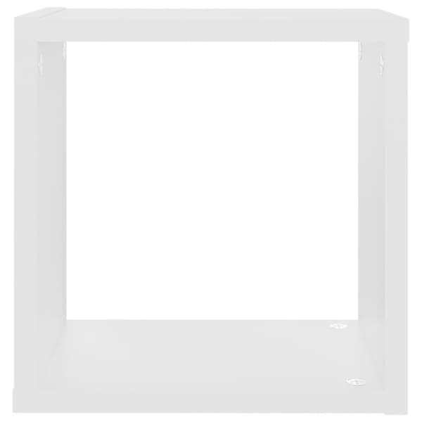 vidaXL væghylder 4 stk. 26x15x26 cm kubeformet hvid