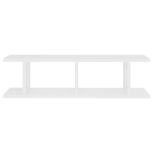 vidaXL væghængte kubehylder 2 stk. 75x18x20 cm konstrueret træ hvid