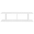 Miniatyrbilde 5 av 9: vidaXL Vegghyller 2 stk hvit 75x18x20 cm konstruert tre