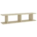 Miniatyrbillede 4 af 9: vidaXL væghylder 2 stk. 90x18x20 cm spånplade sonoma-eg