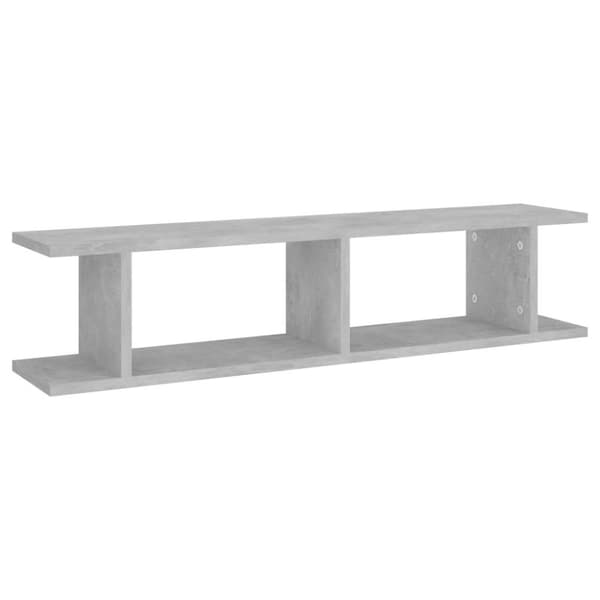 vidaXL Seinähyllyt 2 kpl betoninharmaa 90x18x20 cm lastulevy