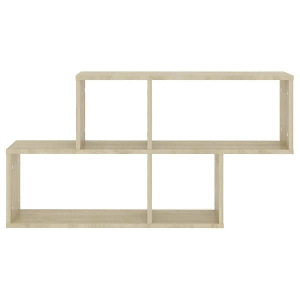 vidaXL Vegghylle sonoma eik 100x18x53 cm konstruert tre
