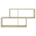 Miniatyrbilde 4 av 8: vidaXL Vegghylle sonoma eik 100x18x53 cm konstruert tre