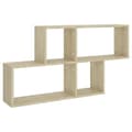 Miniatyrbilde 1 av 8: vidaXL Vegghylle sonoma eik 100x18x53 cm konstruert tre