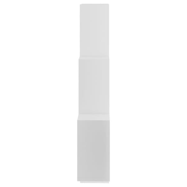 vidaXL vægreol 78x15x93 cm konstrueret træ hvid