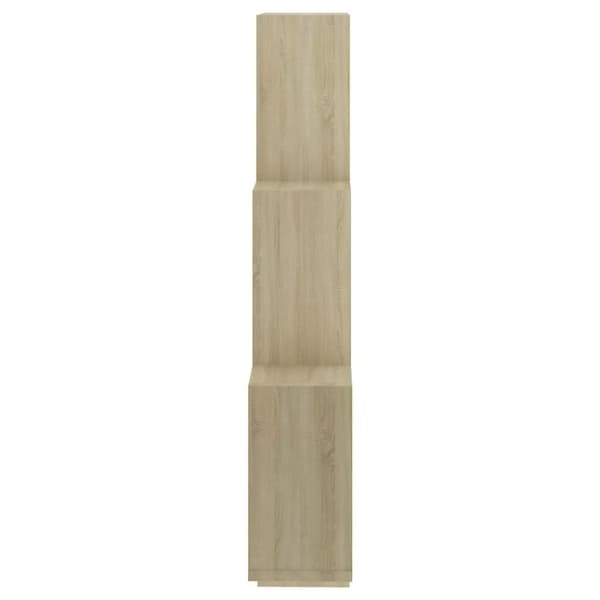 vidaXL Vägghylla kubformad sonoma-ek 78x15x93 cm konstruerat trä