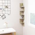 Miniatyrbilde 10 av 10: vidaXL Veggmontert hjørnehylle sonoma eik 20x20x127,5cm konstruert tre