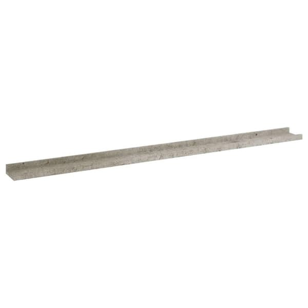 vidaXL Seinähyllyt 2 kpl betoninharmaa 115x9x3 cm