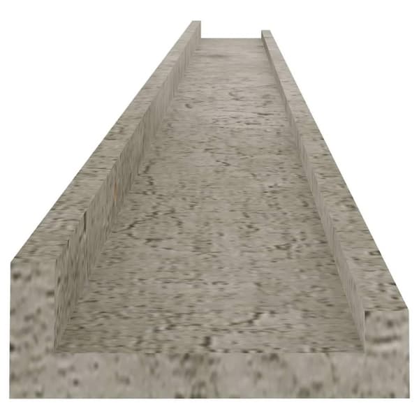 vidaXL Seinähyllyt 2 kpl betoninharmaa 115x9x3 cm