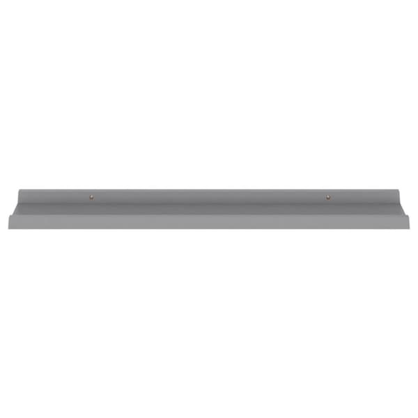 vidaXL Seinähyllyt 4 kpl harmaa 80x9x3 cm