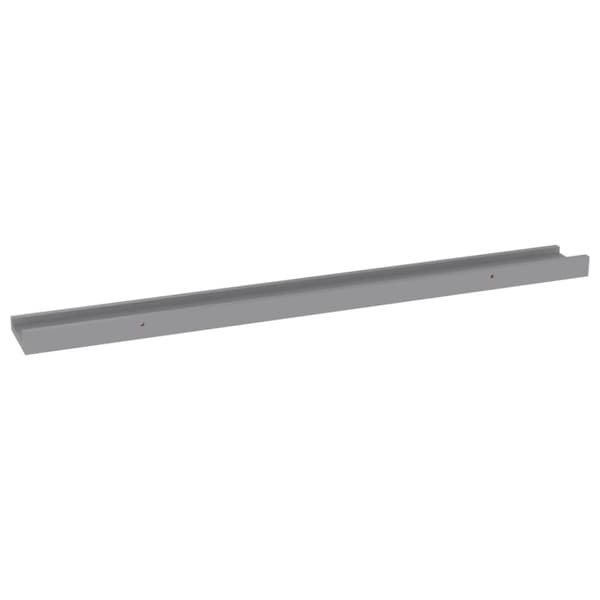 vidaXL Seinähyllyt 4 kpl harmaa 80x9x3 cm